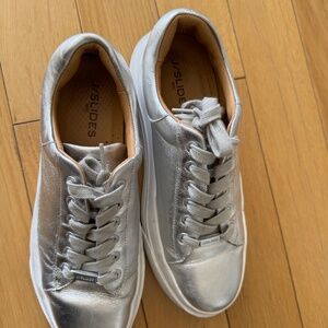 JSlide Silver Platform sneaker